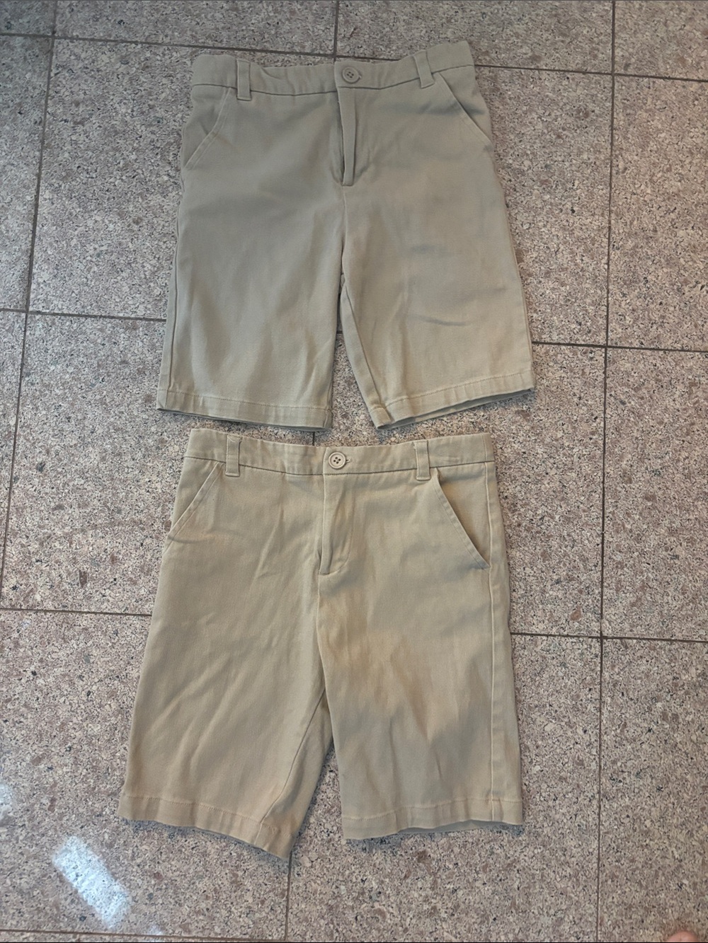 Boy’s Classic Khaki Shorts (2 pack) Neutral Tan Berkley Jensen Brand